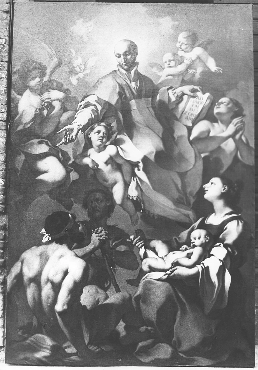 Gloria di Sant'Ignazio di Loyola - Piacenza, attribuito